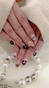 人気!バレンタインネイル♡オフ込み