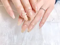 《No.1人気》❤︎オフ無し限定❤︎長さ出し10本ちゅるん系ワンカラー🧸💕お好きなパーツ1つ無料🙆‍♀️