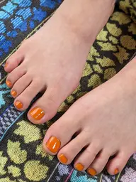 フットバス付 オフなし フットジェルネイル ワンカラー