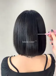 【🖤当日予約OK🖤】 就活やインターンに向けて黒染めを使わない暗髪カラー➕スチーム付き1step トリートメント