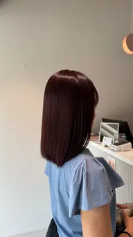 学生さん人気🎓ピンクブラウンカラー✨初めてカラーの方にもおすすめです👒