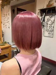 〖平日・新規限定✨️50%off〗ブリーチあり全体ダブルカラー＋髪質改善cureトリートメント✨️