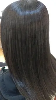 【地毛風弱酸性髪質改善ストレート】＋【毛先カット】＋【リンクリートメント】