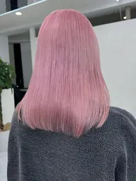 【リタッチダブルカラー】リタッチブリーチ1回+全体カラー