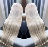 🍀外国人風Wカラー＋高級人毛シールエクステ40枚【エクステカット付】＋潤いトリートメント🍀