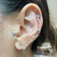 SNS❣️耳ツボジュエリー✨　12パーツ✨3500円