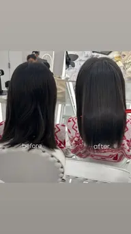 【U24】縮毛矯正✨️＋超音波トリートメント付き