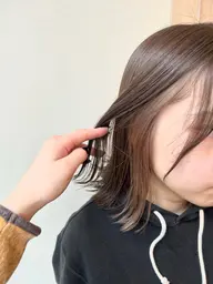 ワンポイントブリーチ＋全体カラー