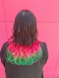 全頭ブリーチ＋ファッションカラー