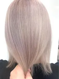 《ダブルカラー》カット＋ケアブリーチ＋カラー＋高浸透超音波アイロントリートメント(ロング料金サービス) #ダブルカラー