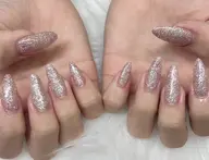 【スカルプ】ワンカラーorラメグラ☆長さ出し10本込み 13000円☆初回付替えオフ無料