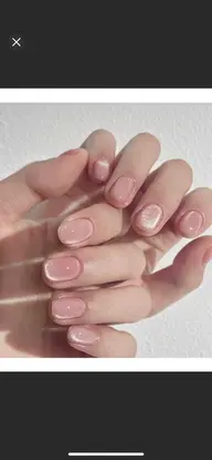 🍬ハンドカラグラデーション🩵フレンチ(クリアベース)🦄マグネット❣️新規オフあ