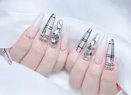 【Hand】チップ長さだし ワンホンネイル