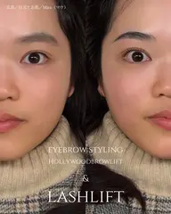 まつ毛パーマ（上）＋HBLスタイリング