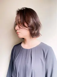 赤み消しで垢抜け🌿透明感カラー＋カット＋トリートメント