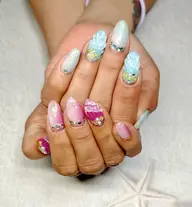 爪先ハート型♡次世代スカルプ10本+カラー・ラメグラ