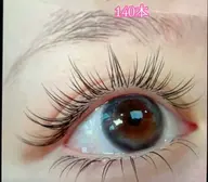 ★ワンホン束感　フラットラッシュ140本★オフ代660円