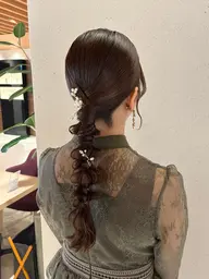ヘアセット🎀(結婚式参列前やライブ参戦前のヘアセット)