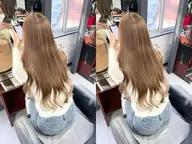 【🇰🇷学割×韓国風🇰🇷】カラー＋プラチナシールエクステ80本【52cm】