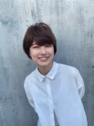 根元ふっくらポイントパーマ