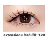 【最新技術★エクパーマ】まつげパーマ×フラットラッシュ120本♡オフ込み