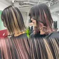 🌗アンブレラorハーフツートンカラー🌓ケアブリーチ ＋ オンカラー ＋前髪カット✂️ ＋ ケアトリートメント💍✨️