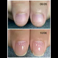 深爪軽度育成コース：ハンドジェルネイルワンカラー（施術時間90分）￥11,000