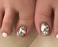 ワンカラー【オフなし】➕2本埋め尽くし🩵🧡色2色まで🩷ラメ可能💜