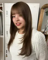 ❤️🔥直割限定❤️🔥 デザインカット+カラー 【暖色カラー】【オリーブベージュ】【透明感カラー】【骨格矯正】