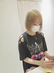 【2回目以降の方】✨ケアブリーチダブルカラーコース✨ケアブリーチ+全体カラー＋Aujua1Stepトリートメント