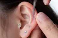 【ミニモ限定✨】キラキラスワロフスキー耳ツボジュエリーとヘッドスパセット