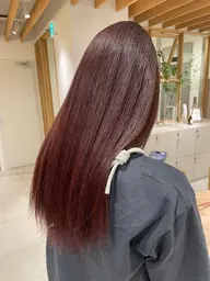 👑同時施術◎👑酸性ストレート+カラー