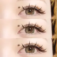 【オフあり】網紅(ワンホン)マツエクデザイン🐼🖤 【ボリュームラッシュ50束×フラットラッシュ40本】