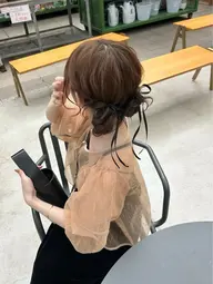 卒業式ヘアセット + 耳つぼジュエリー 🎓✨️