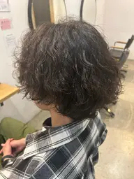 メンズにオススメ🧚🏻カット+波巻きパーマ