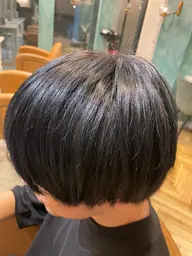 【メンズ🔹当日限定】men'sデザインカット+髪質改善・曲がる縮毛矯正+1stepTR/韓国/ミニモ学割