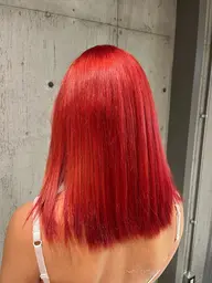 ☄️暖色限定メニュー☄️カット＋透明ダブルカラー(ブリーチ1回)＋トリートメント