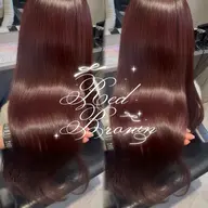 暖色ワンカラー+tr+超音波アイロン【艶髪/ロング料金なし/新宿🎀当日予約OK】