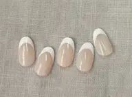 （オフあり) ♥クリアベース　フレンチネイル♥オフ無料☆追加料金でベースカラー可