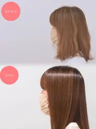 ☔️【6月限定】☔️ダメージを抑えた縮毛矯正☁️マンツーマン施術で静かな空間だから、ゆっくり過ごしたい方にもおすすめ◎