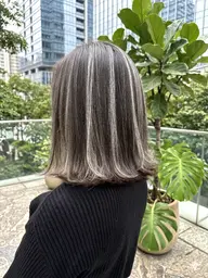 〔🇺🇸海外style🌿スペシャルハイライト！〕ブリーチハイライト＆ワンカラー＆ナノスチームトリートメント