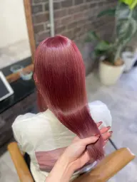 U22限定♡🍒暖色カラー限定🍒♡ケアブリーチ使用【ダブルカラー➕クイックトリートメント】