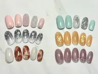 【定額ジェルネイル】パラジェル無料☆アートコース 7500円☆初回オフ無料