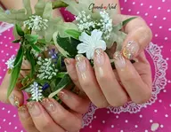 プレシャスグリッター入りラメグラデーション♥️(ケア込み💕オフなし)