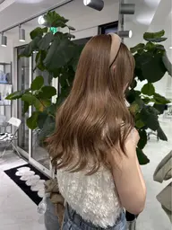 【⠀春の垢抜け🌿‬⠀】  透け感ブリーチなしダブルカラー＋トリートメント