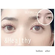 初回【&healthy(アンドヘルシー)＋LEDフラットラッシュ100本】¥13050→¥11000