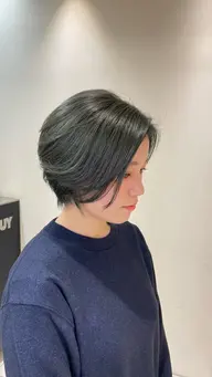 ショートカット+ヘアカラー（白髪染め可）✨