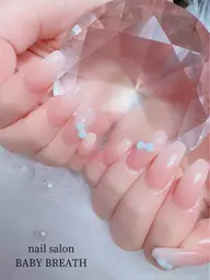 【ハンドネイル】ベイビーブーマー☆ベースカラーはスキンカラー20色から選べます☆