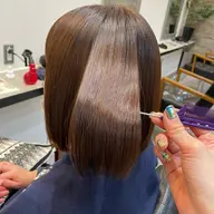 カット＋サラツヤ縮毛矯正