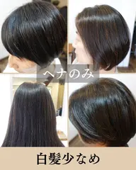 ヘナ1度染め(オレンジ色)